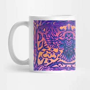 Owl Feather Tree Mug